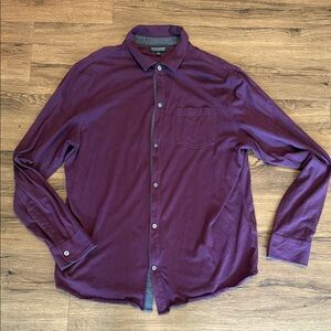 Banana Republic Deep Purple Button Down Soft Shirt